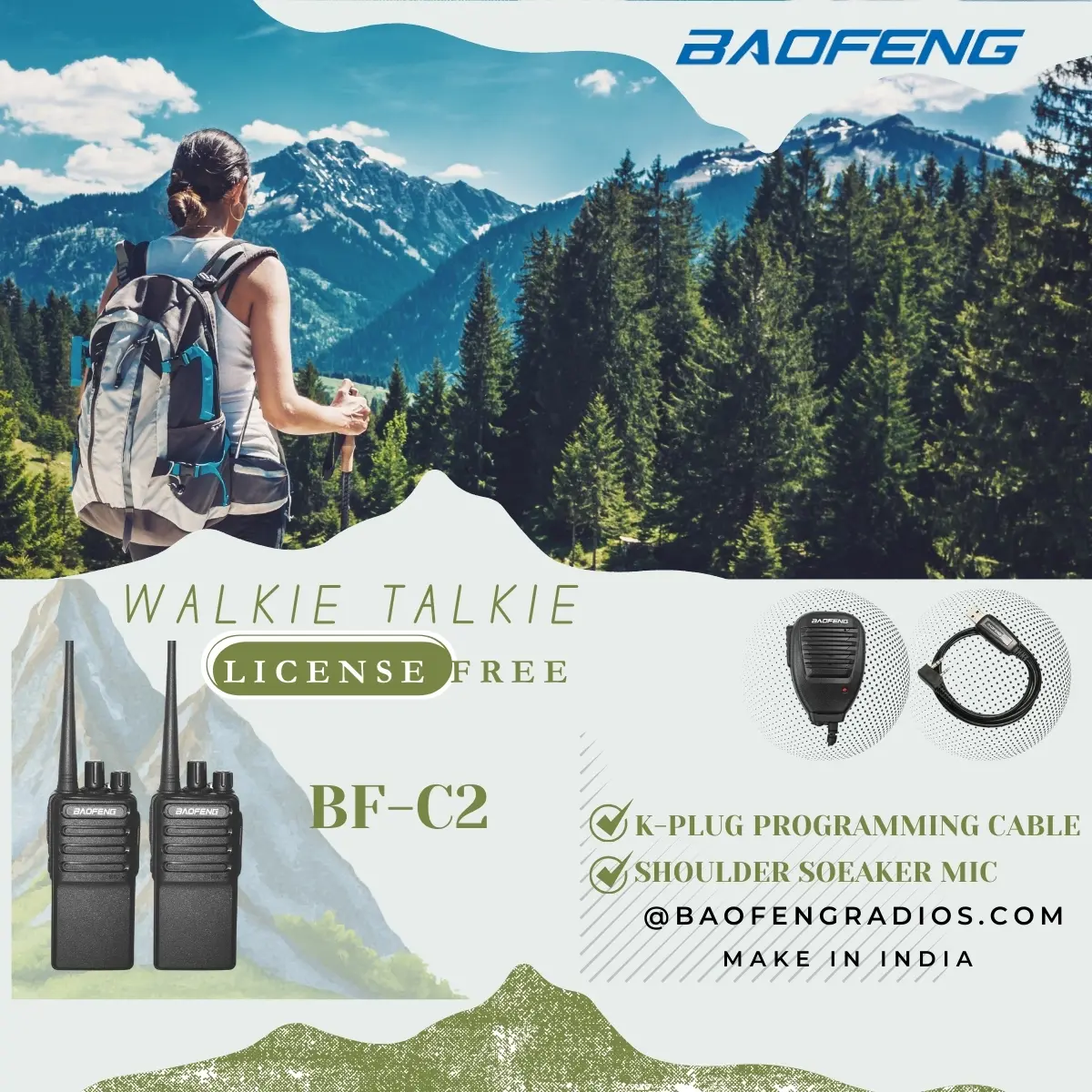 Baofeng BF-C2 (Pack of 5)