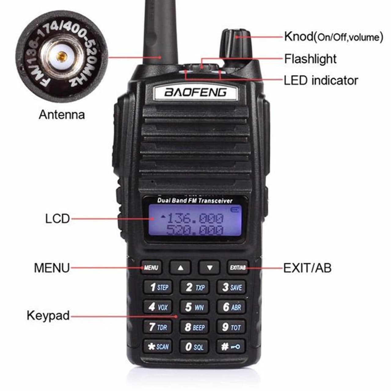 Baofeng UV-82 (Pack of 4)