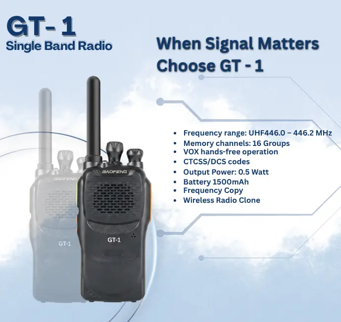 Baofeng GT -1 (Pack of 6)