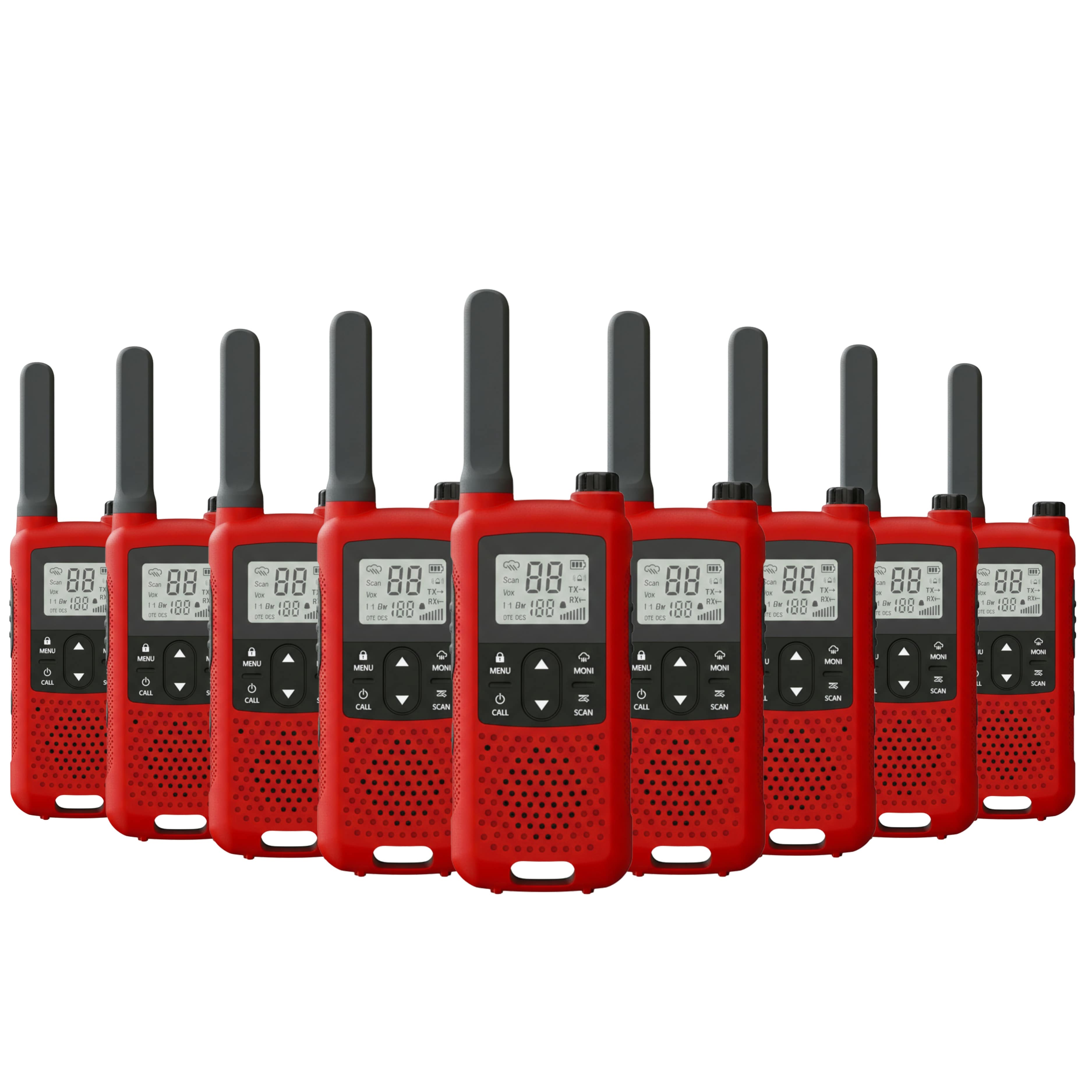 Baofeng BF-33C (Pack of 8, Red)