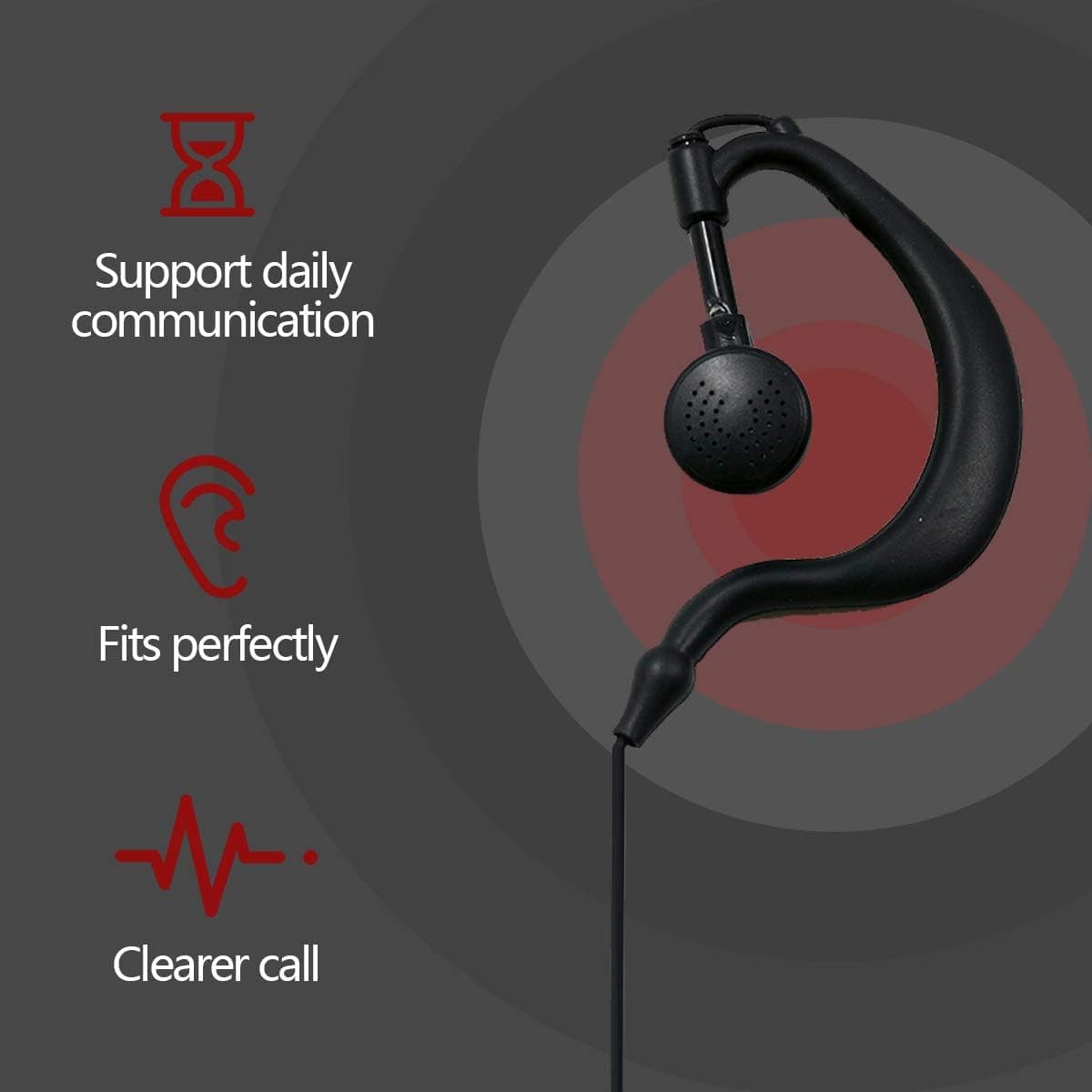 BAOFENG BF-888S-Earphone (Pack of 5)