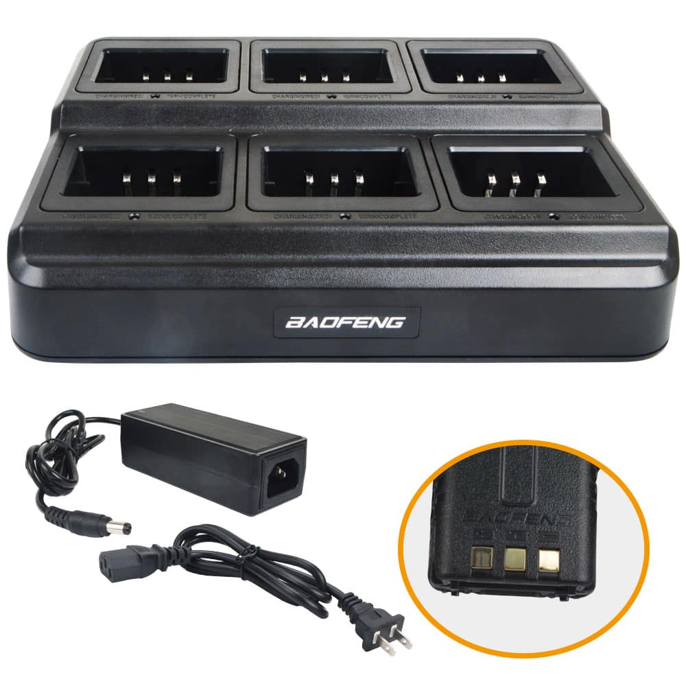 BAOFENG UV-5R 6 WAY MULTI CHARGING STATION (Pack of 1)