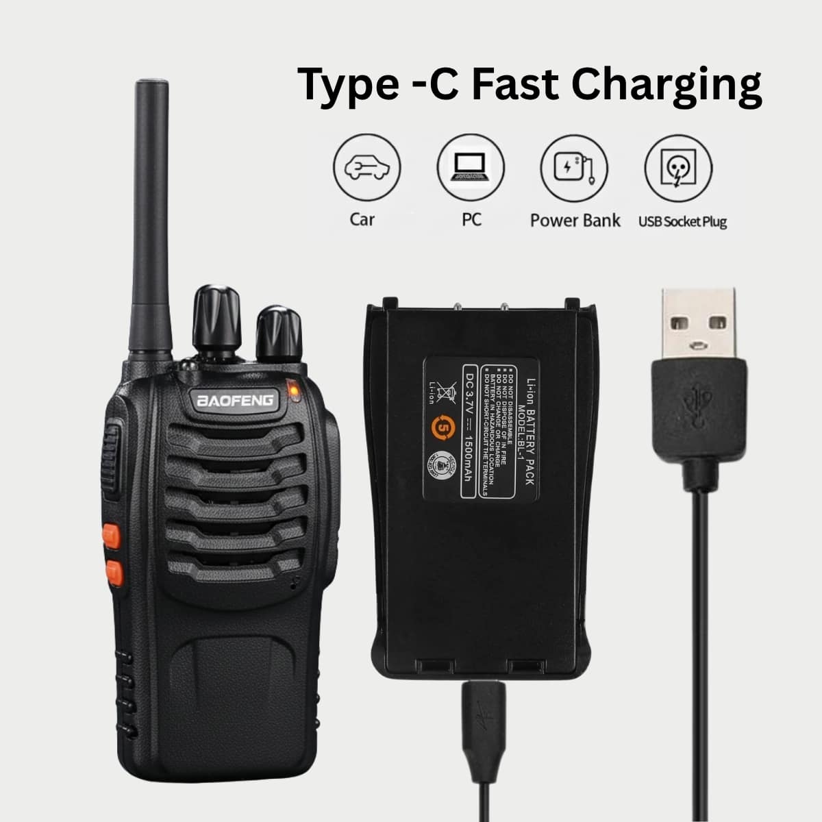 BF-888S C-Type (Pack of 2) | Baofeng | Baofeng